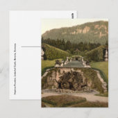 Carte Postale Fontaine de Neptune, château de Linderhof, Allemag (Devant / Derrière)