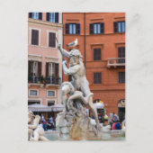 Carte Postale Fontaine de Neptune de la Piazza Navona - Rome (Devant)