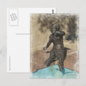 Carte Postale Fontaine de Satyr, Kansas City Plaza (Devant / Derrière)