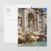Carte Postale fontaine de Trévi (Devant / Derrière)