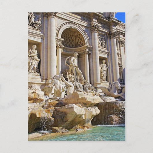 Carte Postale fontaine de Trévi (Devant)