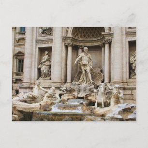 Carte Postale Fontaine de Trevi Rome Italie