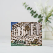 Carte Postale Fontaine de Trevi Rome Italie (Debout devant)