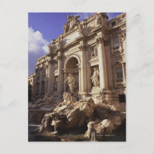 Carte Postale Fontaine de Trevi, Rome, Italie