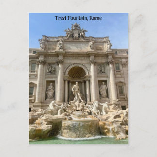 Carte Postale Fontaine de Trevi, Rome, Italie Design