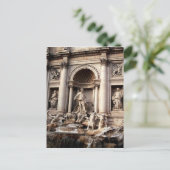 Carte Postale Fontaine de Trevi Rome Italie Voyage (Debout devant)