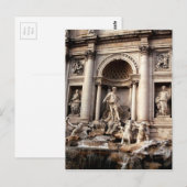 Carte Postale Fontaine de Trevi Rome Italie Voyage (Devant / Derrière)