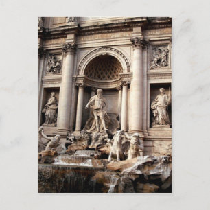 Carte Postale Fontaine de Trevi Rome Italie Voyage