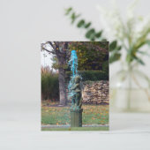 Carte Postale Fontaine d'eau bleue Cherub (Debout devant)