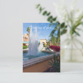 Carte Postale Fontaine d'eau tropicale (Debout devant)