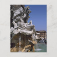 Fontaine des Quatre-Fleuves, Piazza Navona, Rome,