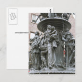 Carte Postale Fontaine des Vertus à Nuremberg (Devant / Derrière)