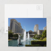 Carte Postale Fontaine du Las Vegas Caesars Palace (Devant / Derrière)