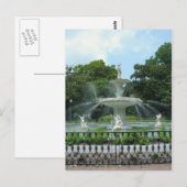 Carte Postale Fontaine du parc Forsyth (Devant / Derrière)