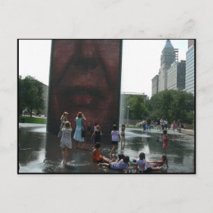Carte Postale Fontaine du parc Millenium