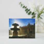 Carte Postale fontaine du vatican (Debout devant)