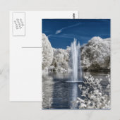 Carte Postale Fontaine en Infrarouge (Devant / Derrière)