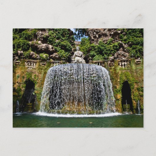 Carte Postale Fontaine en villa D'Este (Devant)