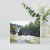 Carte Postale Fontaine et Gazebo, île de Nami, Corée (Debout devant)