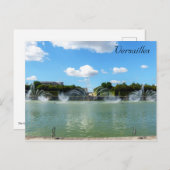 Carte Postale Fontaine Neptune dans les jardins de Versailles (Devant / Derrière)