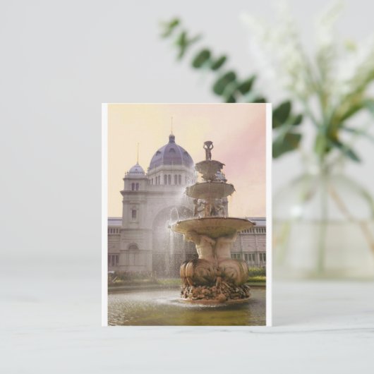 Carte Postale Fontaine, Palais Royal, Melbourne (Debout devant)