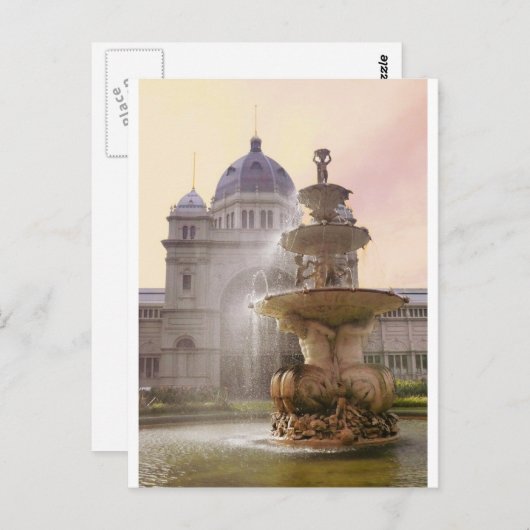 Carte Postale Fontaine, Palais Royal, Melbourne (Devant / Derrière)