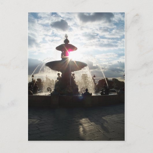 Carte postale Fontaine Paris (Devant)