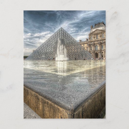 Carte Postale Fontaines au Louvre, Paris France (Devant)