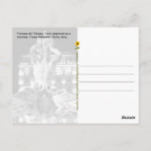 Carte Postale Fontana del Tritone, Rome, Italy - (Dos)