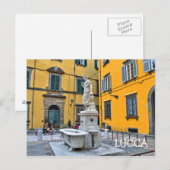 Carte Postale Fontana della Pupporona, Lucques, Italie (Devant / Derrière)