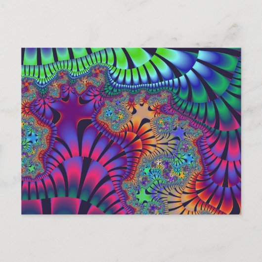 Carte Postale Fonte verte et violette (Devant)