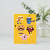Carte Postale Food Characters (Debout devant)