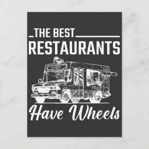 Carte Postale Food Truck Festival Restaurant Street Food Lover