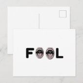 CARTE POSTALE FOOL (Devant / Derrière)