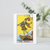 Carte Postale fool de tarot (Debout devant)