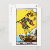 Carte Postale fool de tarot (Devant / Derrière)