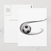 Carte Postale football (Devant / Derrière)