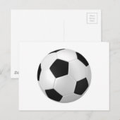 Carte Postale football (Devant / Derrière)