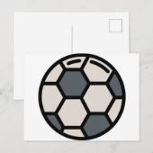 Carte Postale football (Devant / Derrière)