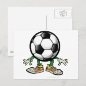 Carte Postale Football (Devant / Derrière)