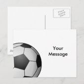 Carte Postale Football (Devant / Derrière)