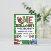 Carte Postale Football 1re année anniversaire de Down (Debout devant)