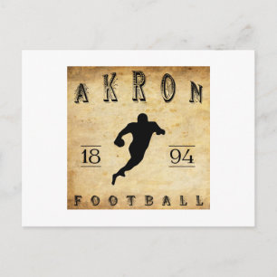 Carte Postale Football Akron Ohio 1894