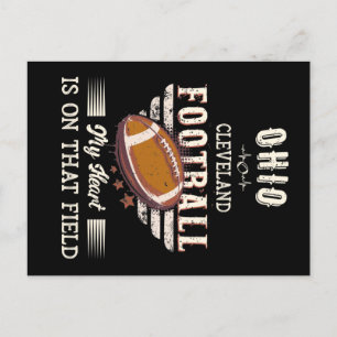 Carte Postale Football américain de l'Ohio Cleveland