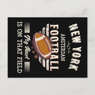 Carte Postale Football américain New York Amsterdam
