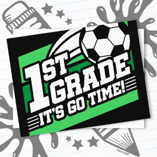 Carte Postale Football de 1ère année Premier jour Retour à l'éco