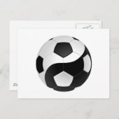 Carte Postale Football de Yin Yang (Devant / Derrière)