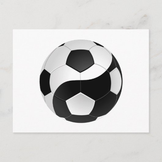 Carte Postale Football de Yin Yang (Devant)