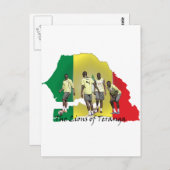 Carte Postale Football du Sénégal (Devant / Derrière)