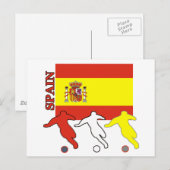 Carte Postale Football Espagne (Devant / Derrière)